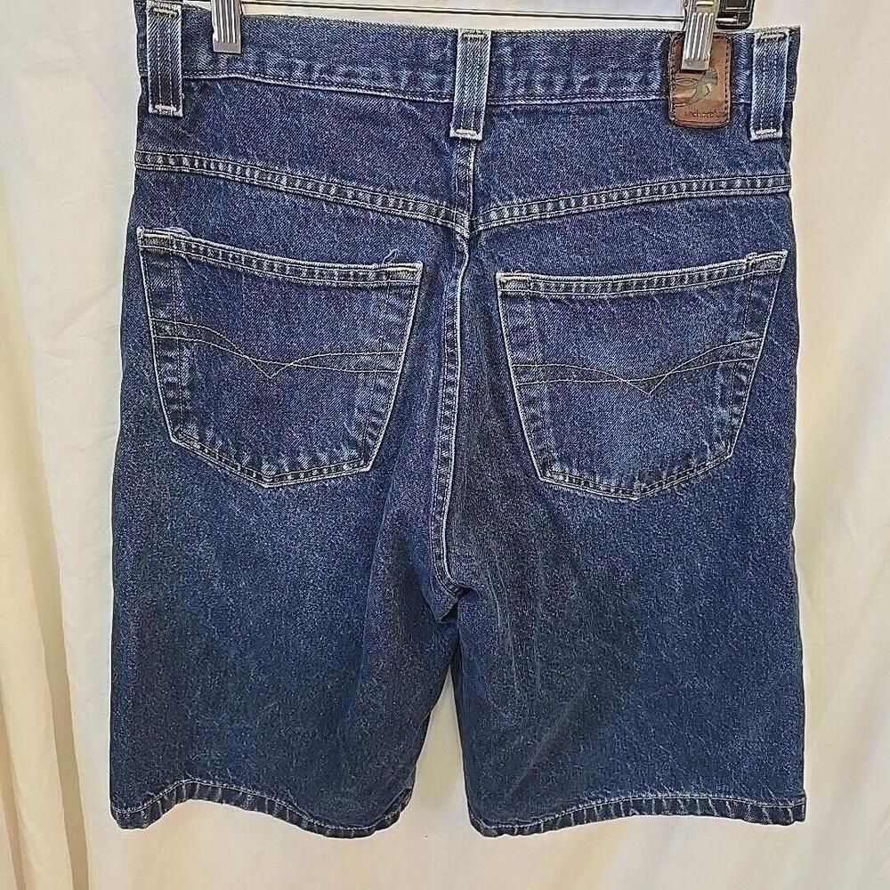 Vintage Y2K Anchor Blue BAGGY Skate Light Wash Denim Blue Jean Shorts Mens‎ 31 - Picture 5 of 15